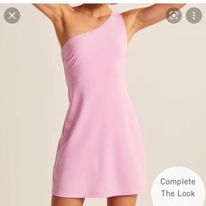 Abercrombie one shoulder mini dress - pink!